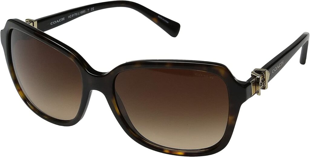 Coach HC8179 Brown 58mm Sunglasses - Front View