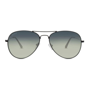DIFF Cruz Aviator Black 49mm Sunglasses - Featured