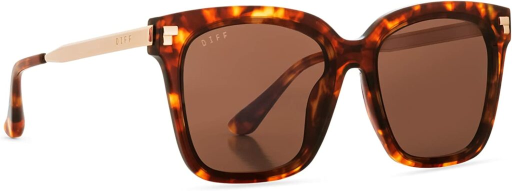 Diff Bella IV Brown 58mm Sunglasses - Side View