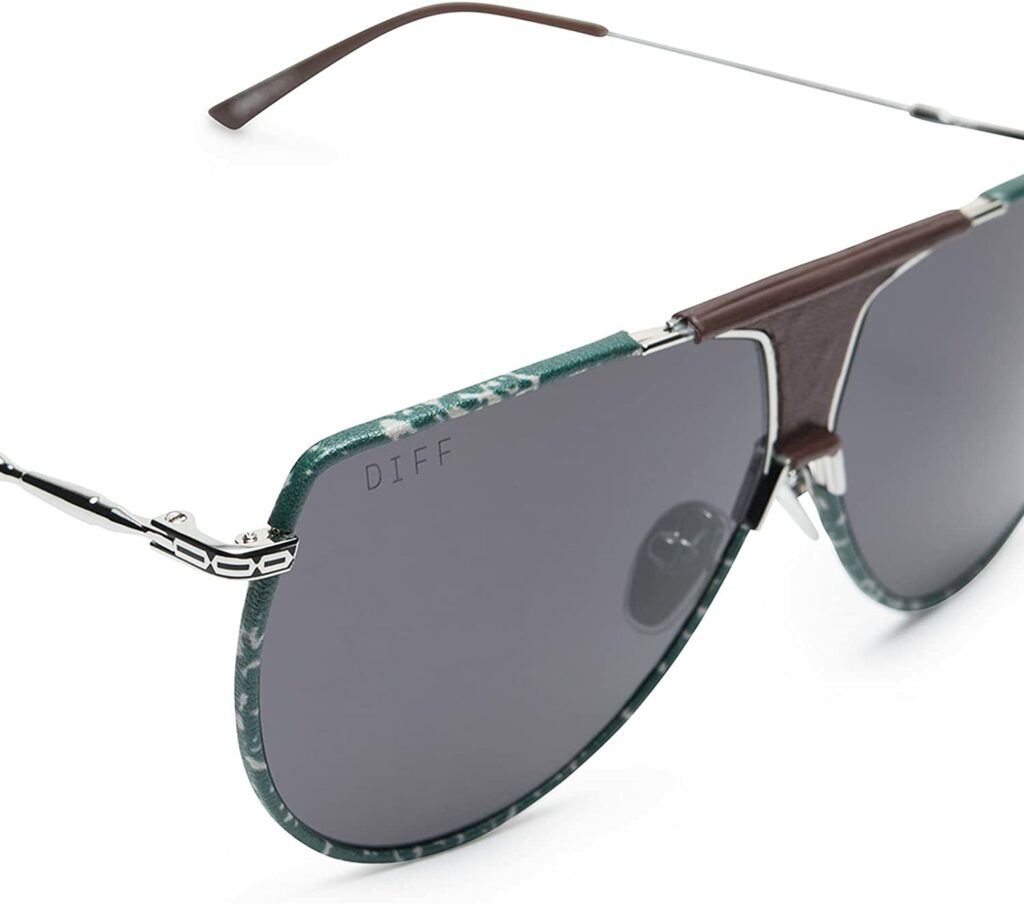 Diff Boba Fett 2.0 Aviator Grey 65mm Sunglasses - Logo