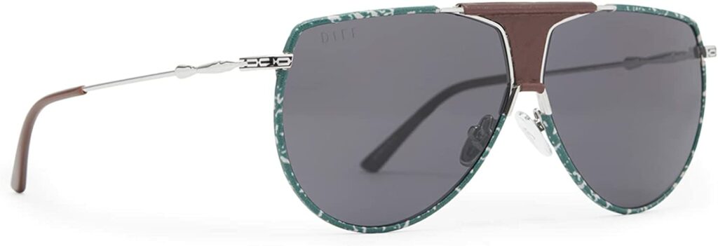 Diff Boba Fett 2.0 Aviator Grey 65mm Sunglasses - Side View