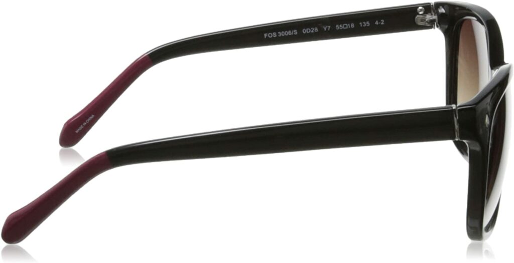 Fossil Women's FOS3006s Black 55mm Sunglasses - Arm