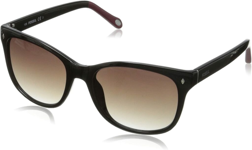 Fossil Women's FOS3006s Black 55mm Sunglasses - Side View