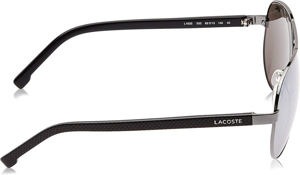Lacoste L163s Grey 62mm Sunglasses - Arm