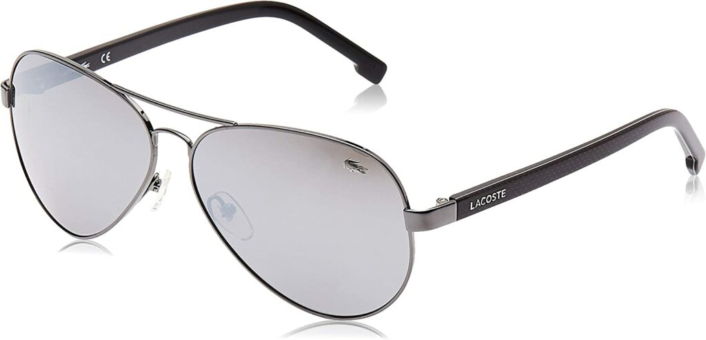 Lacoste L163s Grey 62mm Sunglasses - Side View