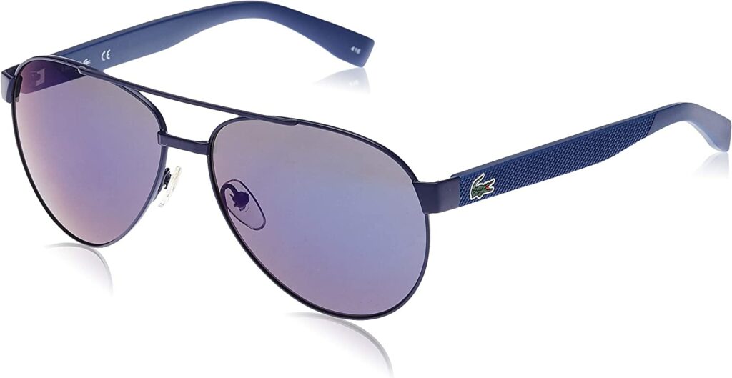 Lacoste L185S Blue 60mm Sunglasses - Side View