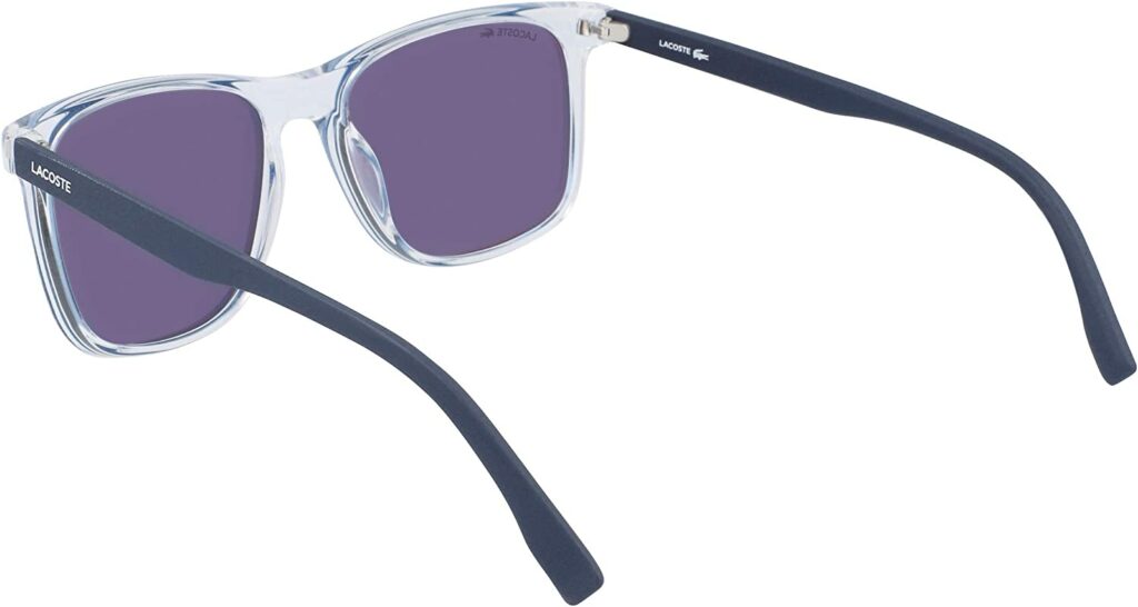 Lacoste L882S-414 Blue 54mm Sunglasses - Back View 1
