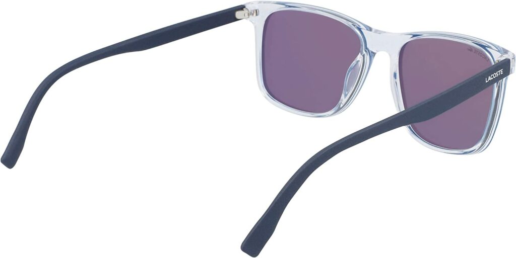 Lacoste L882S-414 Blue 54mm Sunglasses - Back View 3