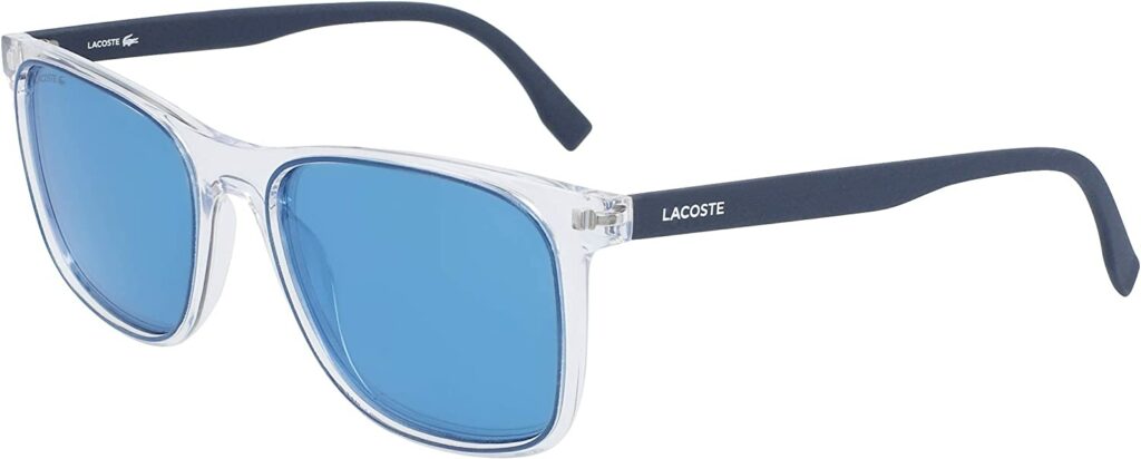 Lacoste L882S-414 Blue 54mm Sunglasses - Side View 1