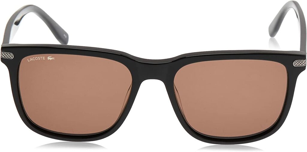 Lacoste L887s Round Black 54mm Sunglasses - Front View