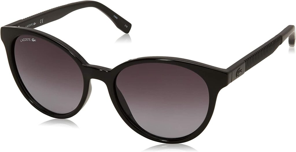 Lacoste L887s Round Black 54mm Sunglasses - Side View