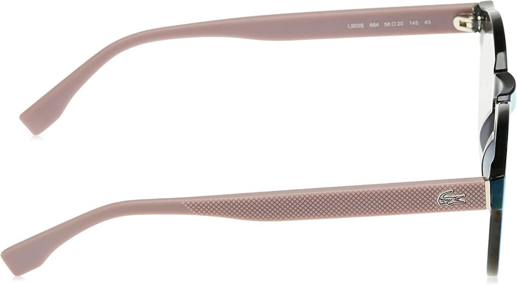 Lacoste L903s Shield Pink 58mm Sunglasses - Arm