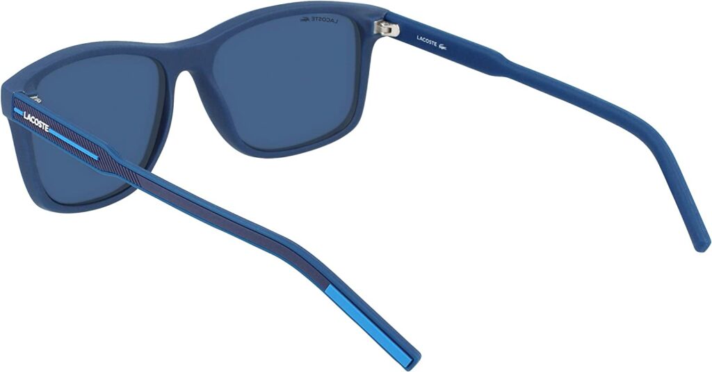 Lacoste L931s Blue 56mm Sunglasses - Back View 1