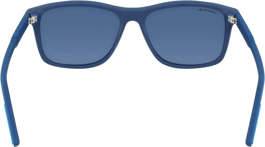 Lacoste L931s Blue 56mm Sunglasses - Back View 2