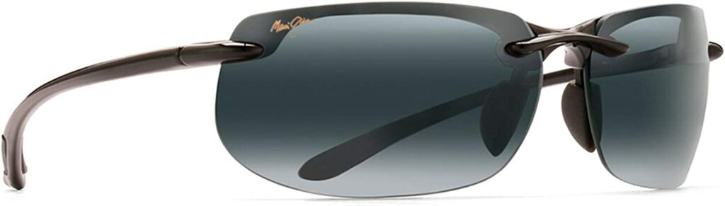 Maui Jim Banyans Black 70mm Sunglasses - Side View