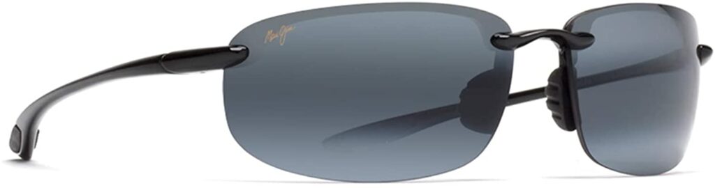Maui Jim Ho'okipa Grey 64mm Sunglasses FRONT SIDE VIEW