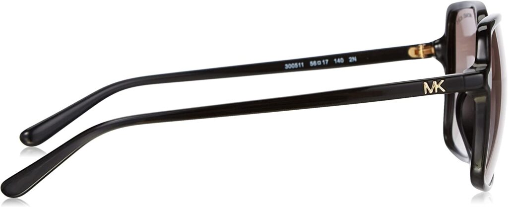 Michael Kors Round Fashion Black 56mm Sunglasses - Arm
