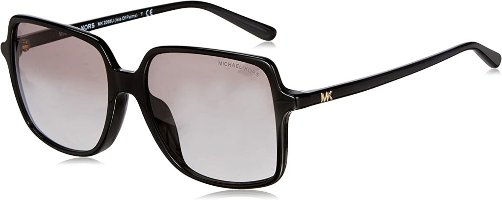 Michael Kors Round Fashion Black 56mm Sunglasses - Side View