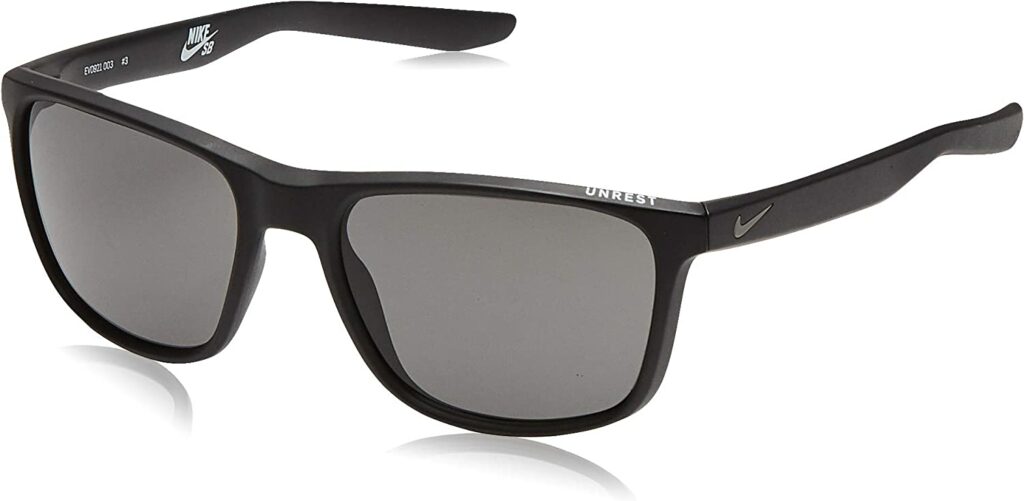 Nike Unrest Black 57mm Sunglasses - Side View