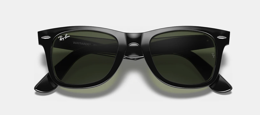 Ray-Ban Original Wayfarer Classic Black 50mm Sunglasses - Folded