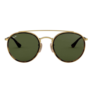 Ray-Ban Round Double Bridge Gold 51mm Sunglasses - Featured