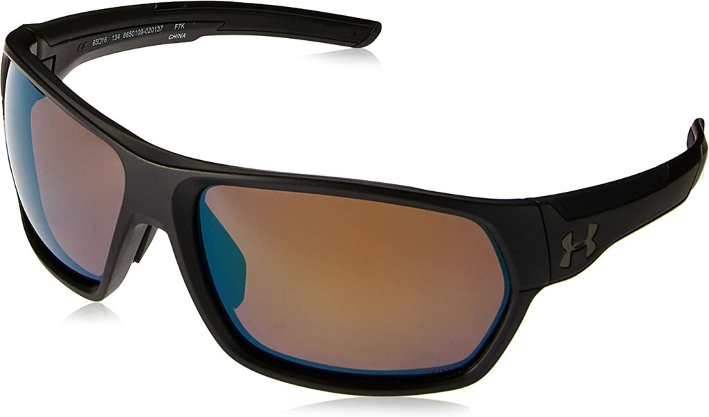 Under Armour Shock Black 65mm Sunglasses - Side View