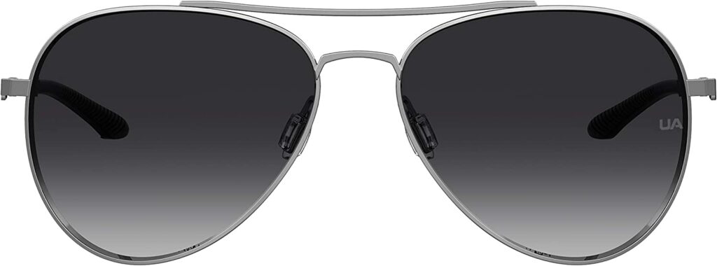 Under Armour UA Instinct Black 59mm Sunglasses - Front View