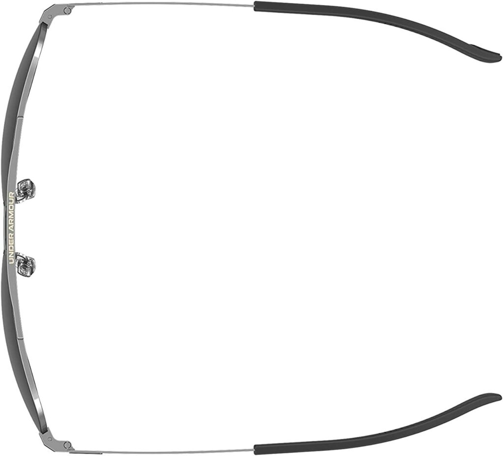 Under Armour UA Instinct Black 59mm Sunglasses - Top View