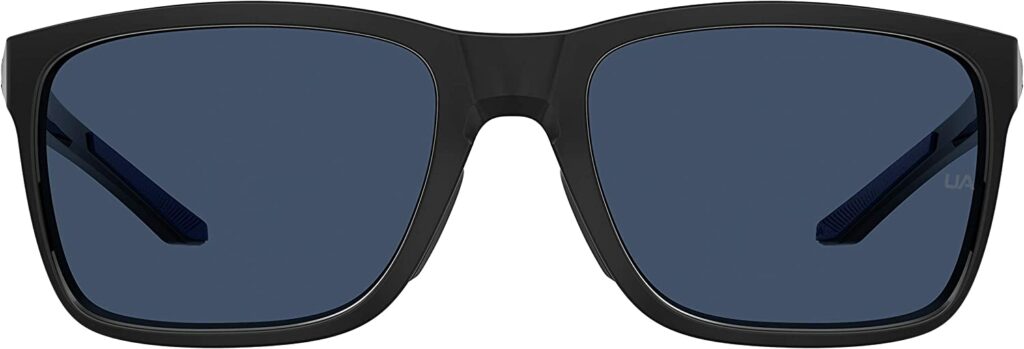 Under Armour Unisex UA Hustle Black 58mm Sunglasses - Front View