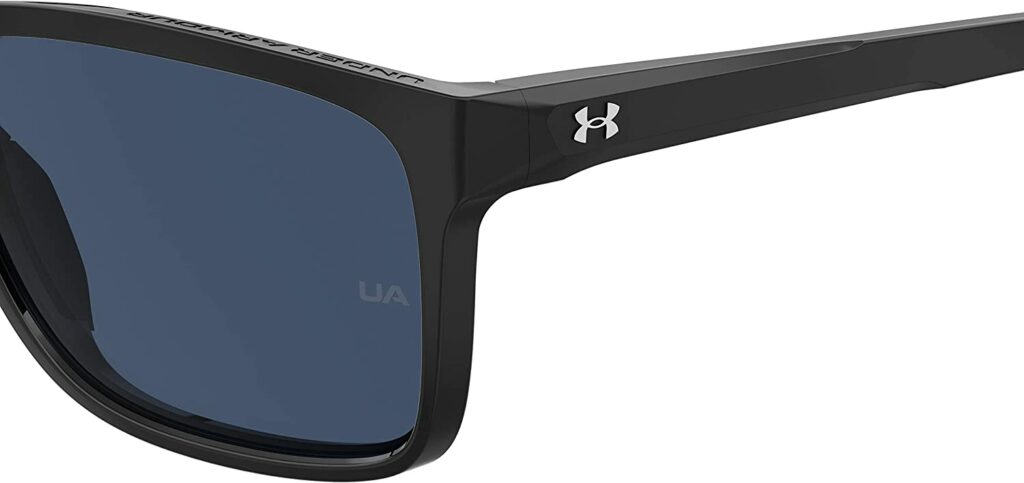 Under Armour Unisex UA Hustle Black 58mm Sunglasses - Logo