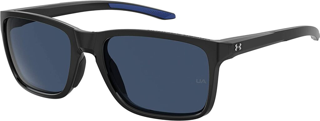 Under Armour Unisex UA Hustle Black 58mm Sunglasses - Side View